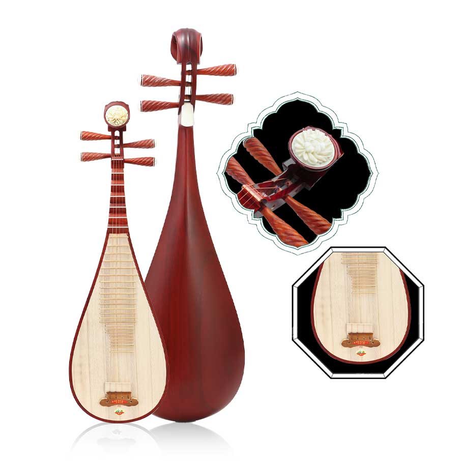 红花梨大师制作专业琵琶